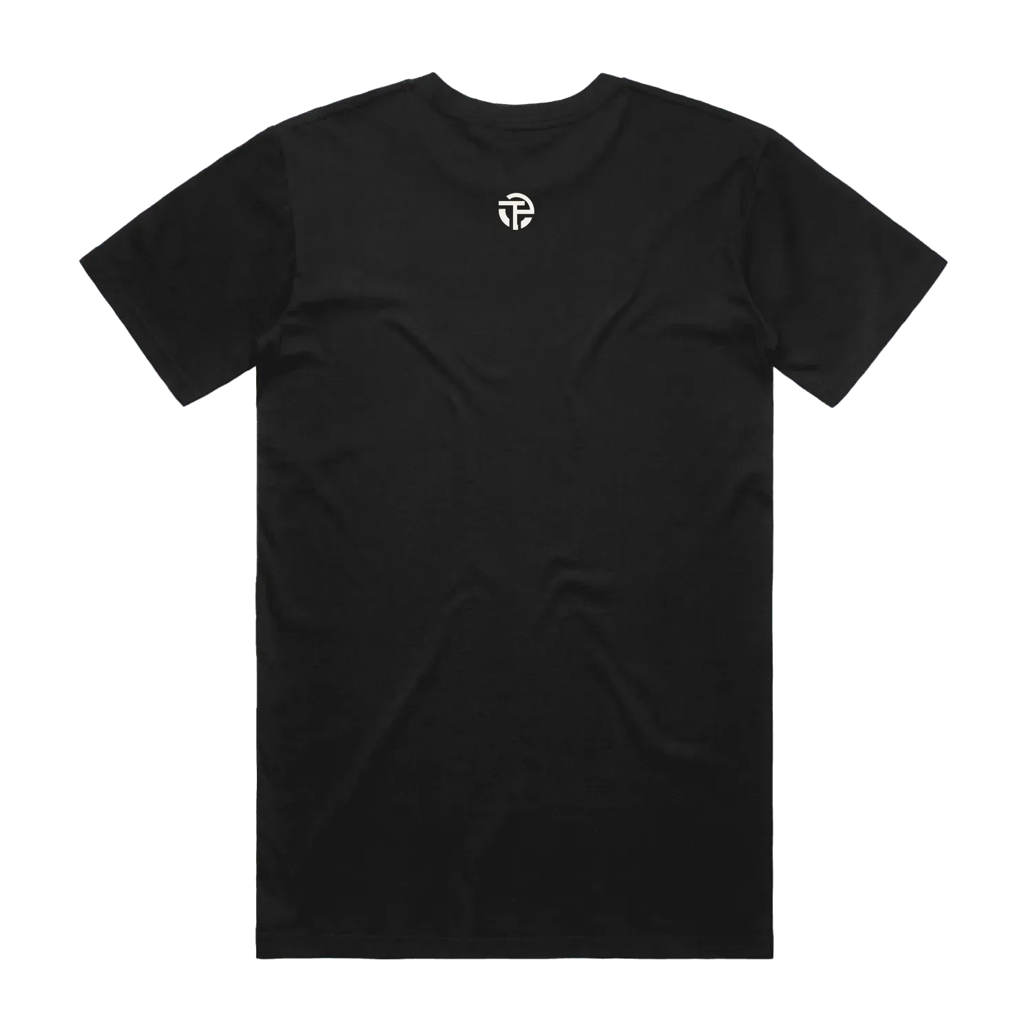 Time Flies tee back — black TPC Staple Tee with the minimal TPC logo
